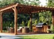 Klasszikus fa pergola